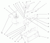 Toro 79203 - 42"/48" Vac-Bagger, 260 Series Lawn and Garden Tractors, 2001 (210000001-210999999) Ersatzteile DRIVE COMPONENTS ASSEMBLY