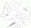 Toro 72115 (270-H) - 270-H Lawn and Garden Tractor, 1999 (9900001-9999999) Ersatzteile FENDER & FOOTRESTS ASSEMBLY