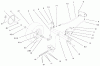 Toro 72115 (270-H) - 270-H Lawn and Garden Tractor, 1999 (9900001-9999999) Ersatzteile FRONT AXLE ASSEMBLY