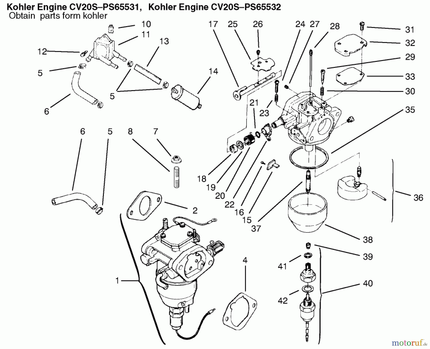 Toro Neu Mowers, Lawn & Garden Tractor Seite 1 72115 (270-H) - Toro 270-H Lawn and Garden Tractor, 1999 (9900001-9999999) FUEL SYSTEM #2