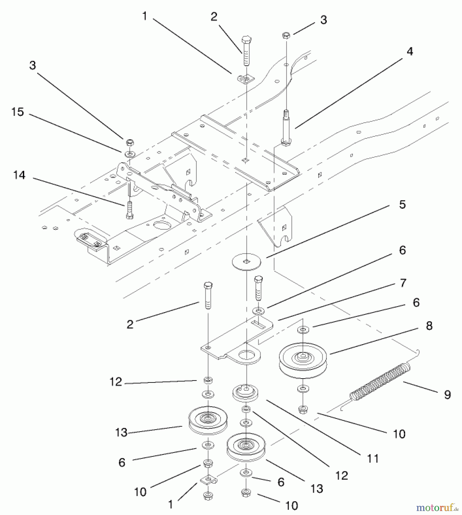 Toro Neu Mowers, Lawn & Garden Tractor Seite 1 72115 (270-H) - Toro 270-H Lawn and Garden Tractor, 1999 (9900001-9999999) HYDRO DRIVE COMPONENTS