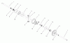 Toro 72107 (268-HE) - 268-HE Lawn and Garden Tractor, 2003 (230000001-230999999) Ersatzteile DIFFERENTIAL GEAR ASSEMBLY