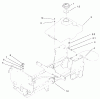 Toro 72107 (268-HE) - 268-HE Lawn and Garden Tractor, 2003 (230000001-230999999) Ersatzteile FUEL TANK ASSEMBLY