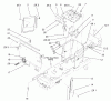 Toro 72107 (268-HE) - 268-HE Lawn and Garden Tractor, 2003 (230000001-230999999) Ersatzteile HOODSTAND AND FIREWALL ASSEMBLY
