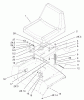 Toro 72107 (268-HE) - 268-HE Lawn and Garden Tractor, 2003 (230000001-230999999) Ersatzteile SEAT ASSEMBLY