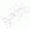 Toro 72108 (270-H) - 270-H Lawn and Garden Tractor, 2000 (200000001-200999999) Ersatzteile FRAME ASSEMBLY