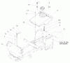 Toro 72108 (270-H) - 270-H Lawn and Garden Tractor, 2000 (200000001-200999999) Ersatzteile FUEL TANK ASSEMBLY