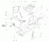 Toro 72108 (270-H) - 270-H Lawn and Garden Tractor, 2000 (200000001-200999999) Ersatzteile HOODSTAND & FIREWALL ASSEMBLY