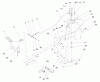 Toro 72108 (270-H) - 270-H Lawn and Garden Tractor, 2000 (200000001-200999999) Ersatzteile HYDRO CONTROLS ASSEMBLY