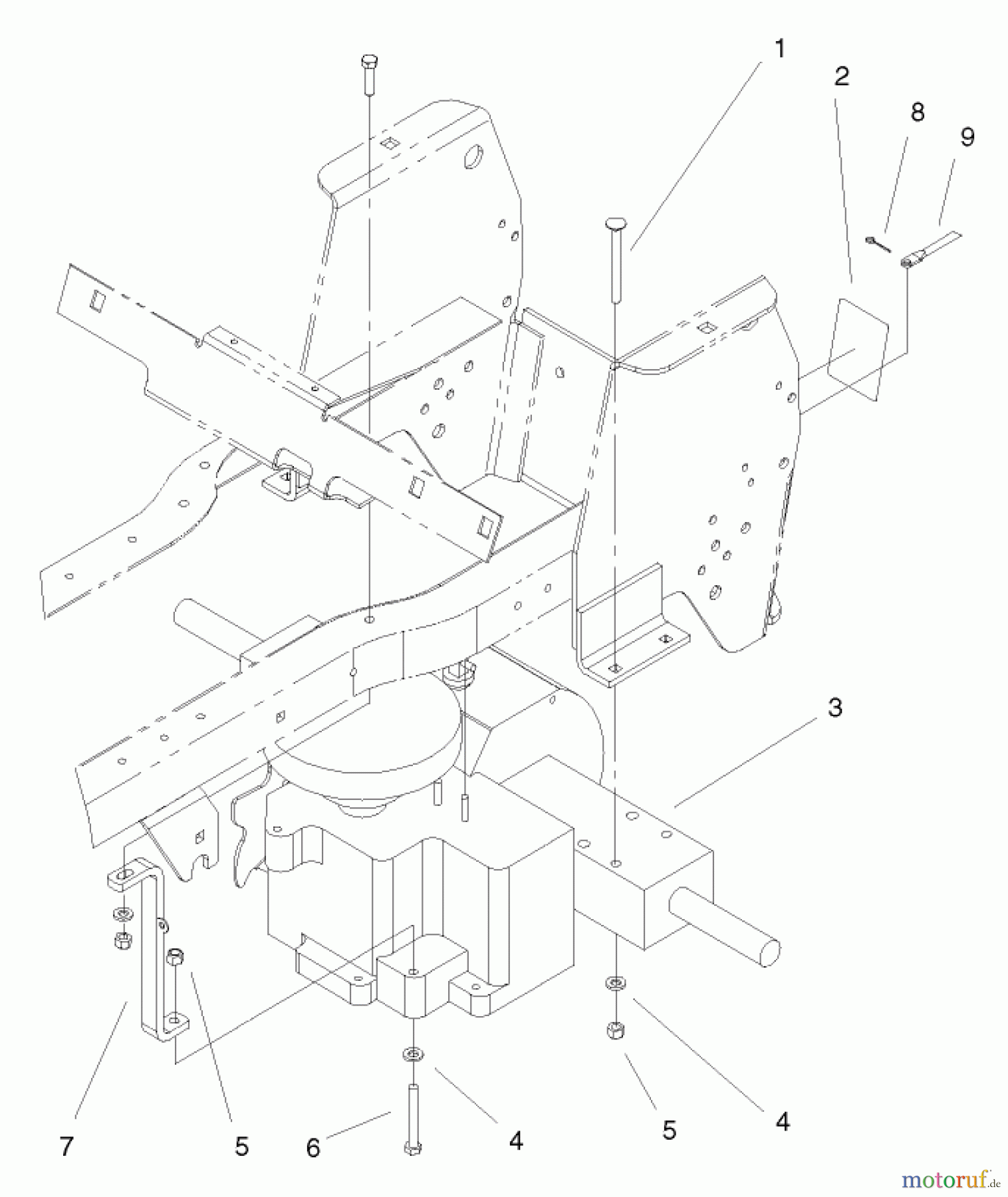 Toro Neu Mowers, Lawn & Garden Tractor Seite 1 72108 (270-H) - Toro 270-H Lawn and Garden Tractor, 2000 (200000001-200999999) HYDRO TRANSAXLE ASSEMBLY