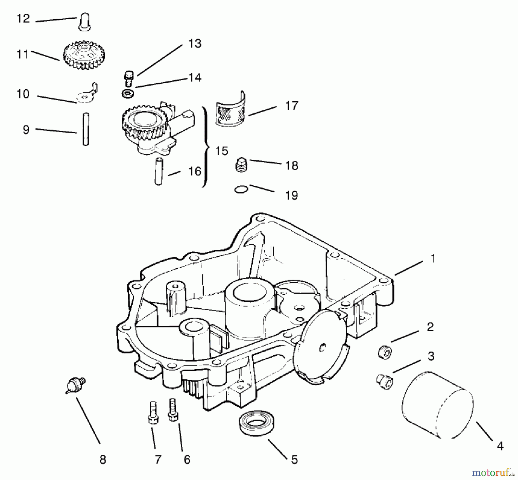 Toro Neu Mowers, Lawn & Garden Tractor Seite 1 72108 (270-H) - Toro 270-H Lawn and Garden Tractor, 2000 (200000001-200999999) OIL PAN/LUBRICATION