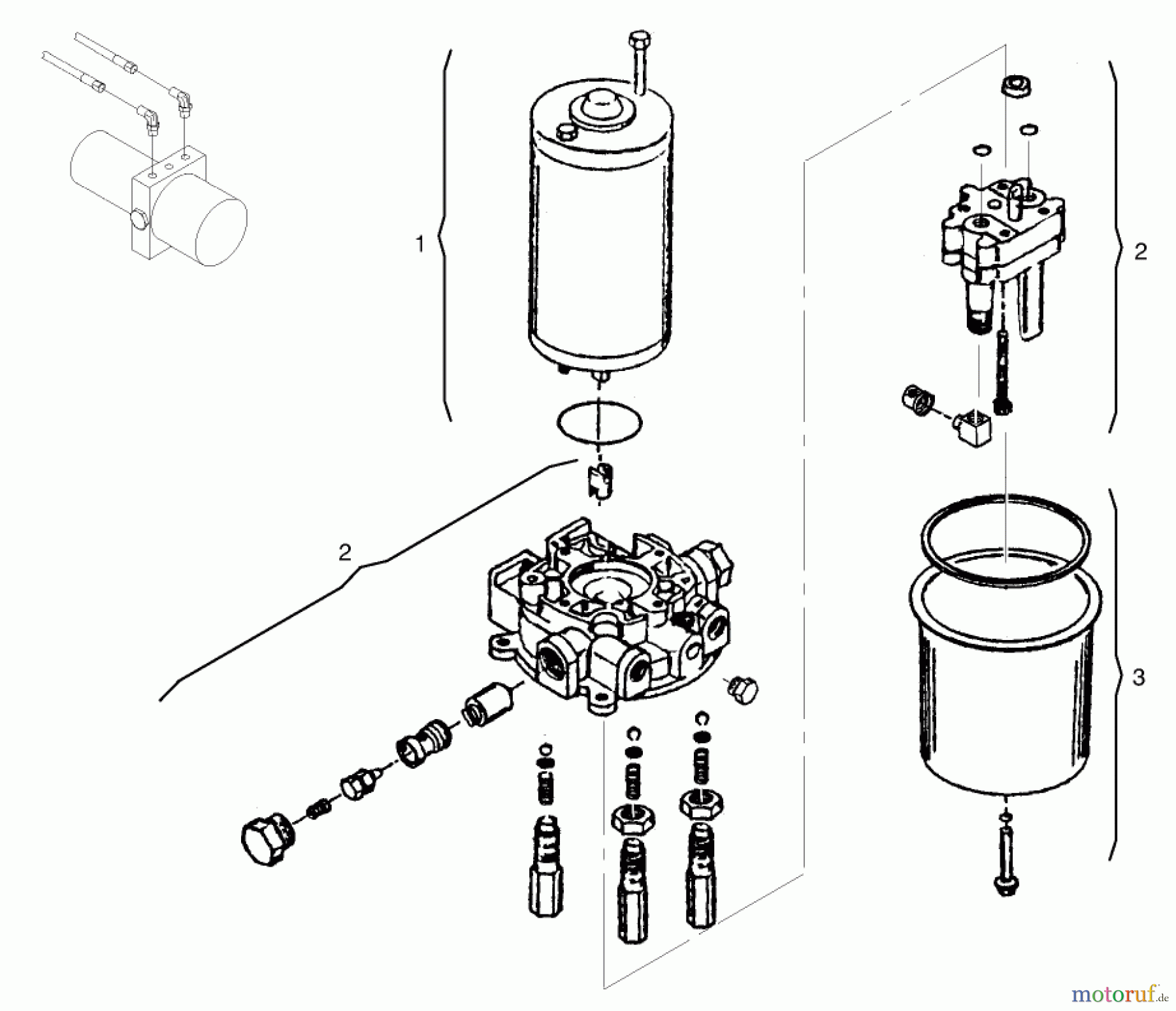  Toro Neu Mowers, Lawn & Garden Tractor Seite 1 72108 (270-H) - Toro 270-H Lawn and Garden Tractor, 2000 (200000001-200999999) PUMP ASSEMBLY