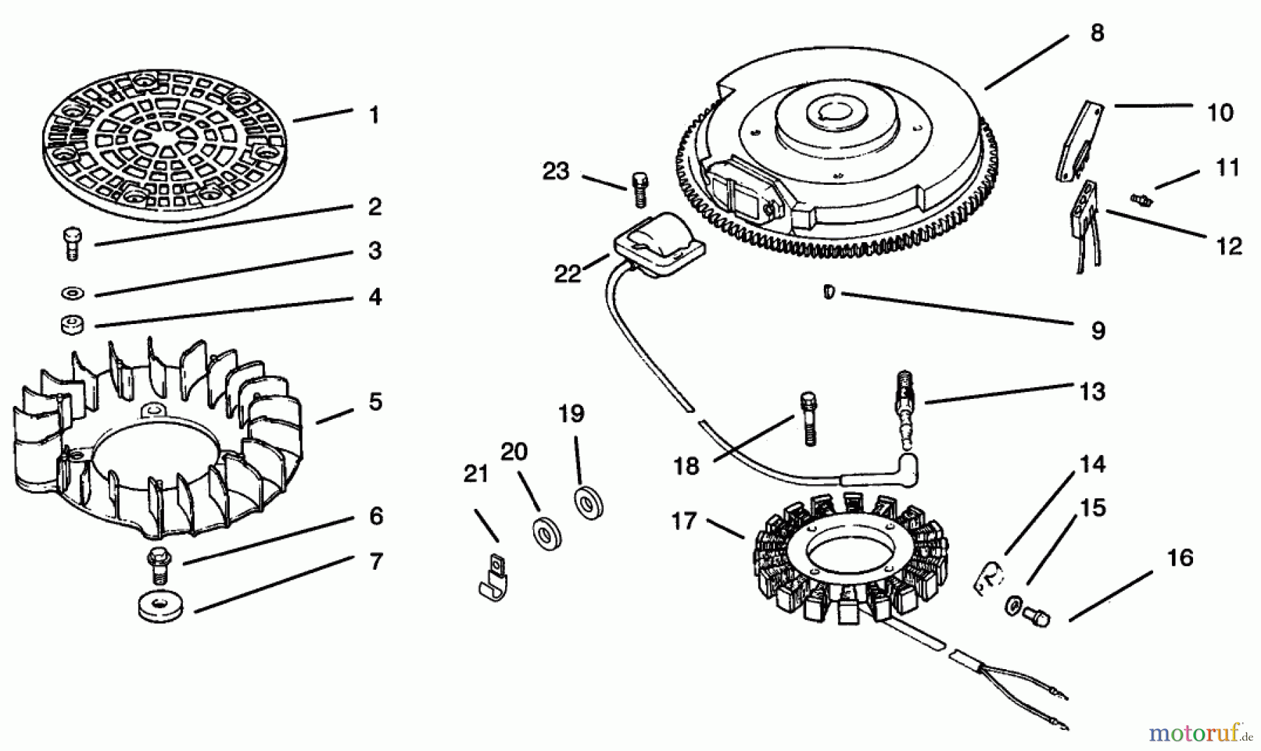 Toro Neu Mowers, Lawn & Garden Tractor Seite 1 72108 (270-H) - Toro 270-H Lawn and Garden Tractor, 2002 (220000001-220999999) IGNITION/ELECTRICAL-KOHLER CV20S-PS65531 AND PS65532