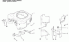 Toro 72110 (270-H) - 270-H Lawn and Garden Tractor, 1996 (6900001-6999999) Ersatzteile BLOWER HOUSING & BAFFLES