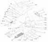 Toro 72110 (270-H) - 270-H Lawn and Garden Tractor, 1996 (6900001-6999999) Ersatzteile FENDER AND FOOTREST