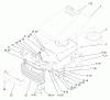 Toro 72110 (270-H) - 270-H Lawn and Garden Tractor, 1996 (6900001-6999999) Ersatzteile HOOD AND GRILL