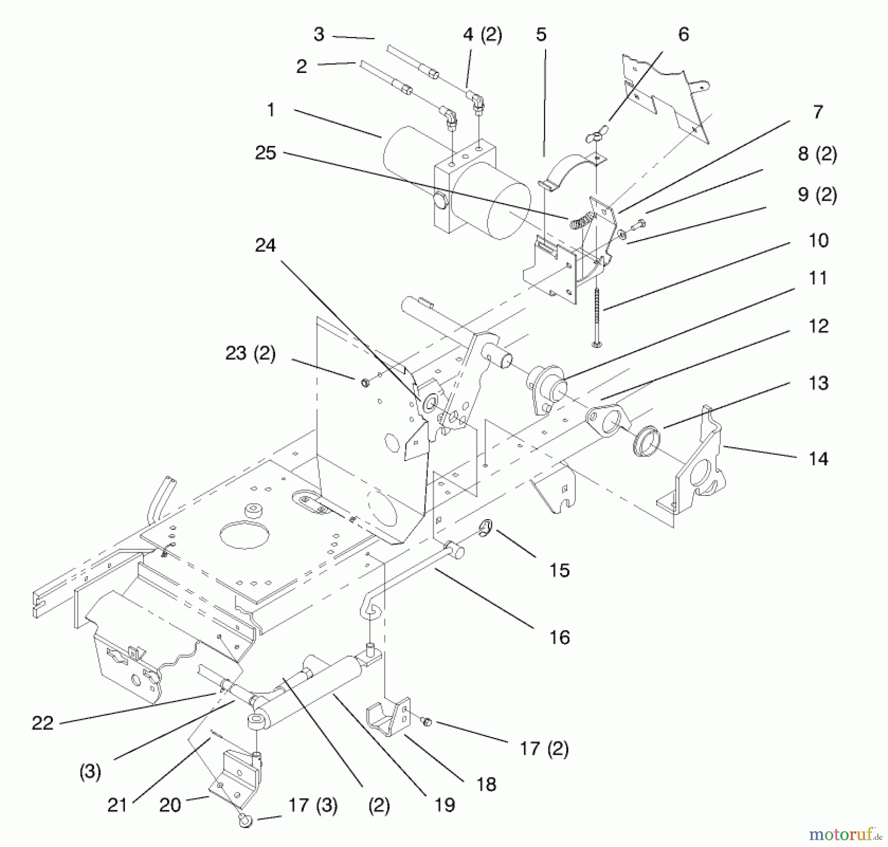 Toro Neu Mowers, Lawn & Garden Tractor Seite 1 72110 (270-H) - Toro 270-H Lawn and Garden Tractor, 1996 (6900001-6999999) POWER LIFT