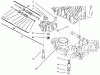 Toro 72110 (270-H) - 270-H Lawn and Garden Tractor, 1997 (7900001-7999999) Ersatzteile CENTER CASE