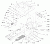 Toro 72110 (270-H) - 270-H Lawn and Garden Tractor, 1997 (7900001-7999999) Ersatzteile FENDER AND FOOTREST
