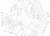 Toro 72110 (270-H) - 270-H Lawn and Garden Tractor, 1997 (7900001-7999999) Ersatzteile LIFT LEVER AND HEIGHT OF CUT