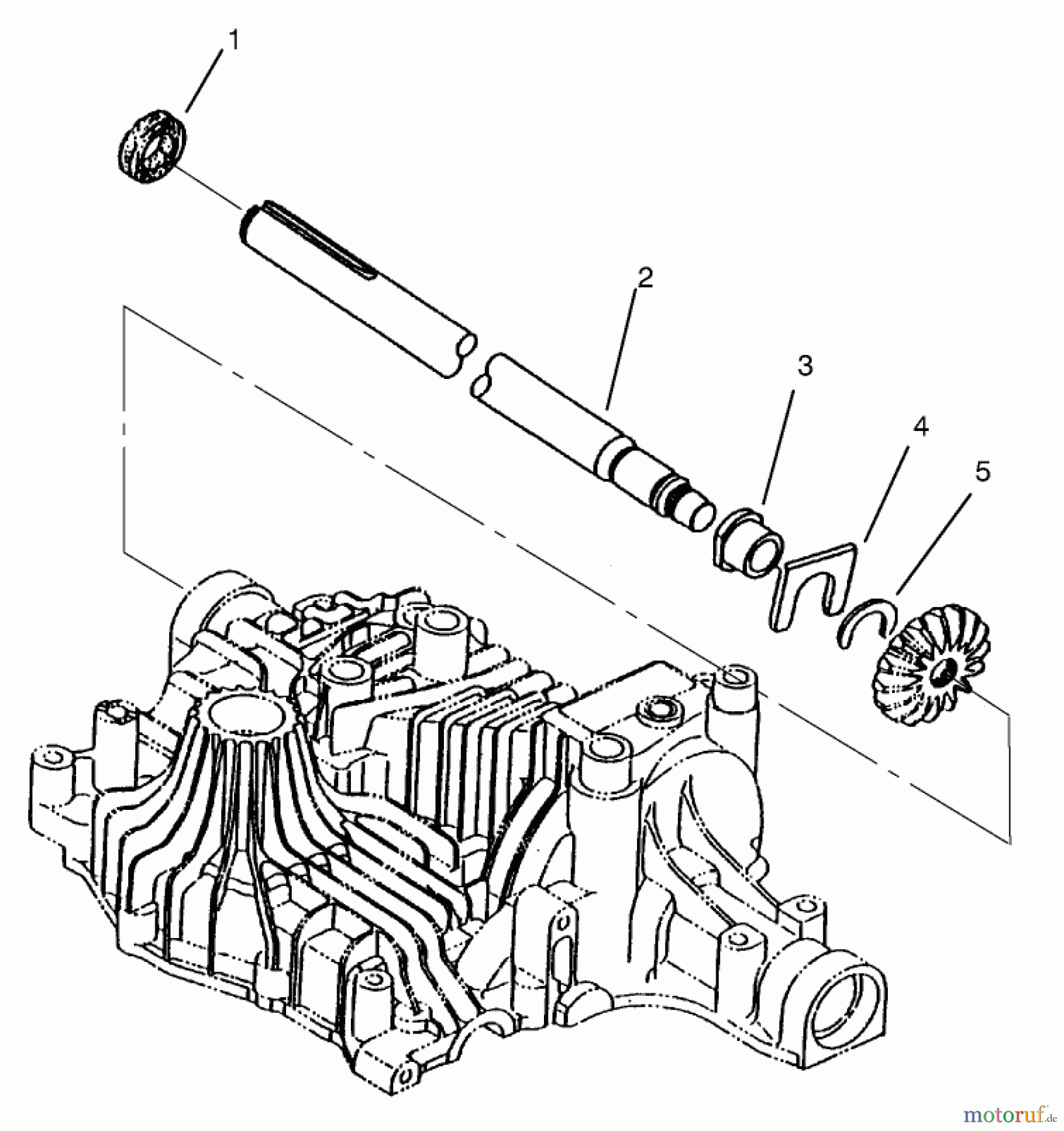 Toro Neu Mowers, Lawn & Garden Tractor Seite 1 72110 (270-H) - Toro 270-H Lawn and Garden Tractor, 1998 (8900001-8900599) AXLE SHAFT