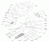 Toro 72110 (270-H) - 270-H Lawn and Garden Tractor, 1998 (8900600-8999999) Ersatzteile FENDER AND FOOTREST