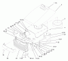 Toro 72110 (270-H) - 270-H Lawn and Garden Tractor, 1998 (8900600-8999999) Ersatzteile HOOD AND GRILL