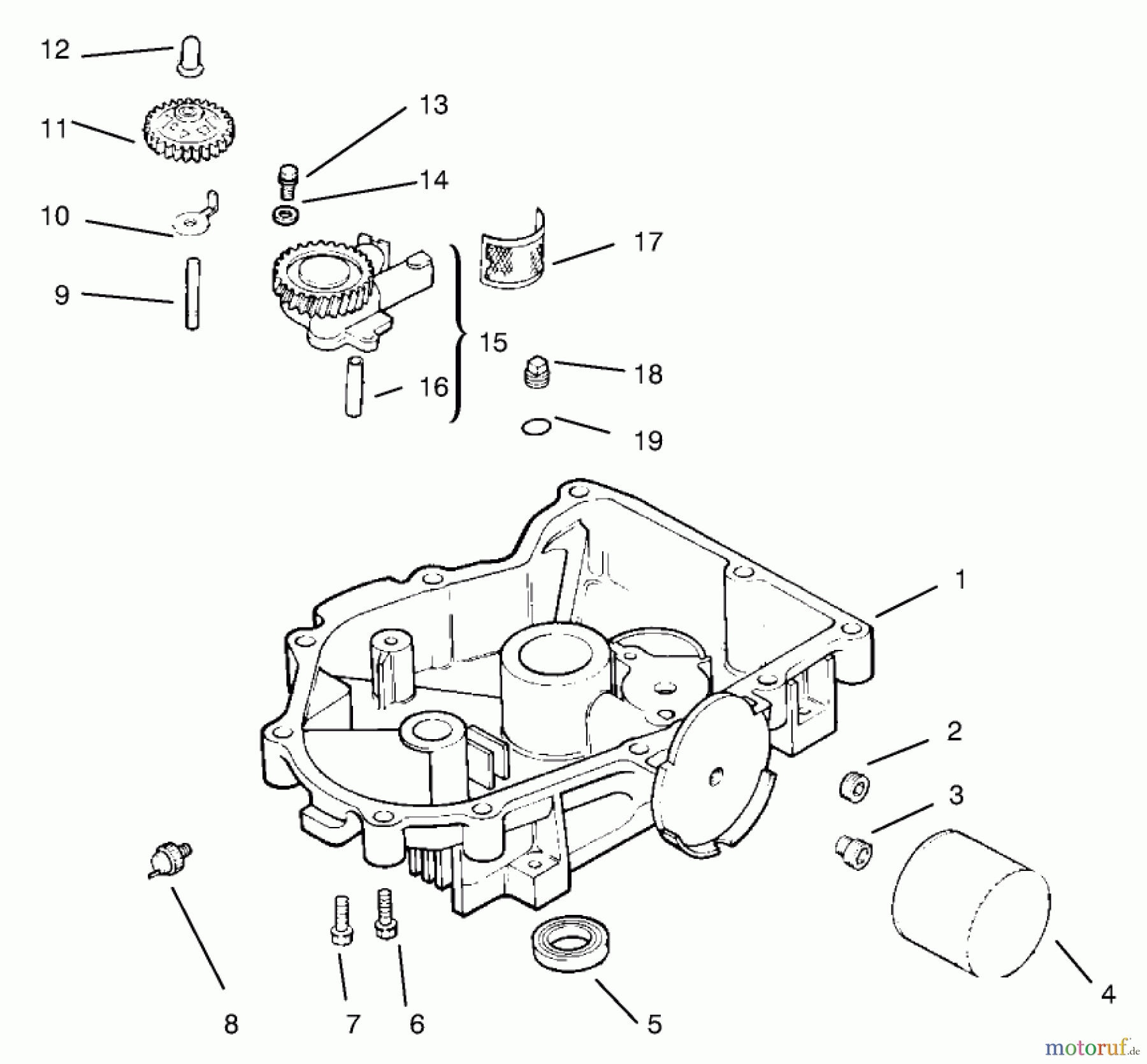 Toro Neu Mowers, Lawn & Garden Tractor Seite 1 72110 (270-H) - Toro 270-H Lawn and Garden Tractor, 1998 (8900001-8900599) OIL PAN/LUBRICATION