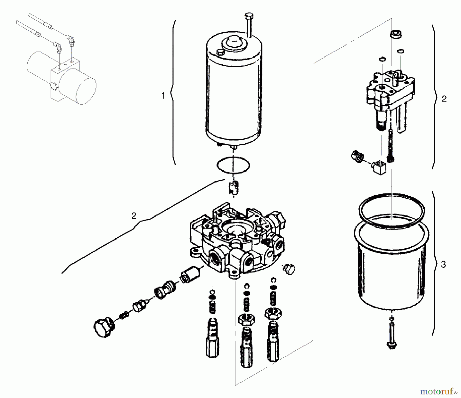 Toro Neu Mowers, Lawn & Garden Tractor Seite 1 72110 (270-H) - Toro 270-H Lawn and Garden Tractor, 1998 (8900001-8900599) PUMP ASSEMBLY
