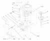 Toro 72110 (270-H) - 270-H Lawn and Garden Tractor, 1998 (8900600-8999999) Ersatzteile TWIN CYLINDER ENGINE, MUFFLER, AND P.T.O.