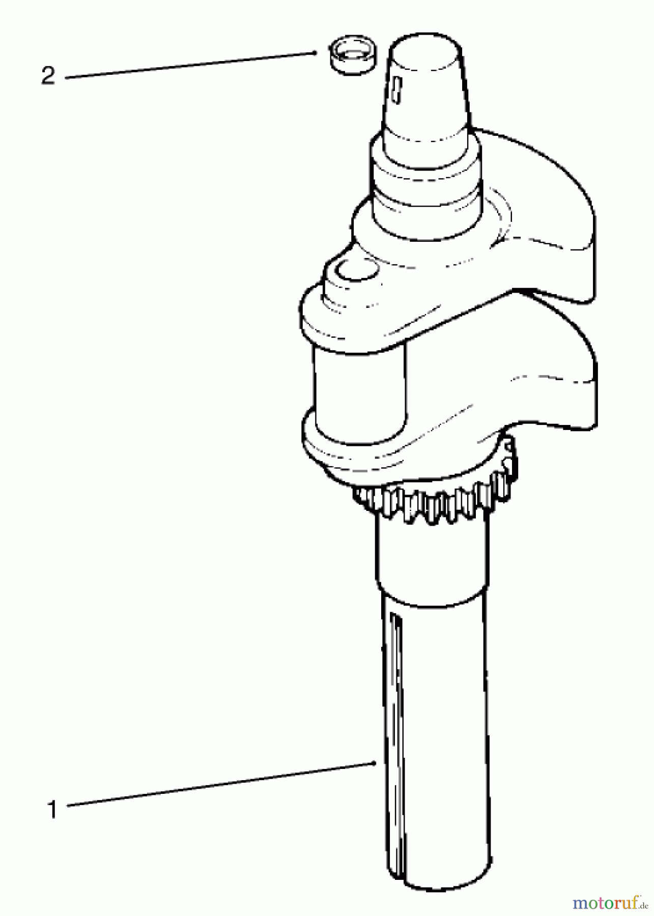 Toro Neu Mowers, Lawn & Garden Tractor Seite 1 72116 (270-HE) - Toro 270-HE Lawn and Garden Tractor, 2003 (230000001-230999999) GROUP 1-CRANKSHAFT ASSEMBLY KOHLER MODEL NO. CV20S-65531 AND CV20S-65532