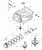 Toro 72200 (410) - 410 Garden Tractor, 2005 (250000001-250999999) Ersatzteile CRANKCASE ASSEMBLY KOHLER CV460S-26518