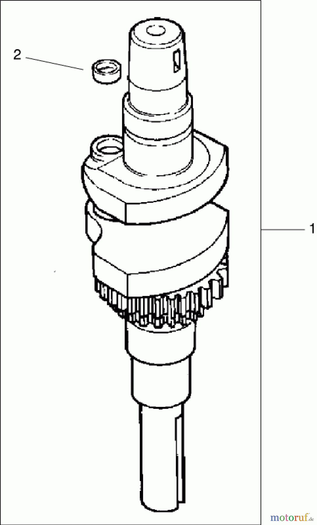 Toro Neu Mowers, Lawn & Garden Tractor Seite 1 72200 (410) - Toro 410 Garden Tractor, 2005 (250000001-250999999) CRANKSHAFT ASSEMBLY KOHLER CV460S-26518