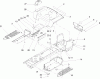 Toro 72200 (410) - 410 Garden Tractor, 2005 (250000001-250999999) Ersatzteile FENDER AND FOOTREST ASSEMBLY