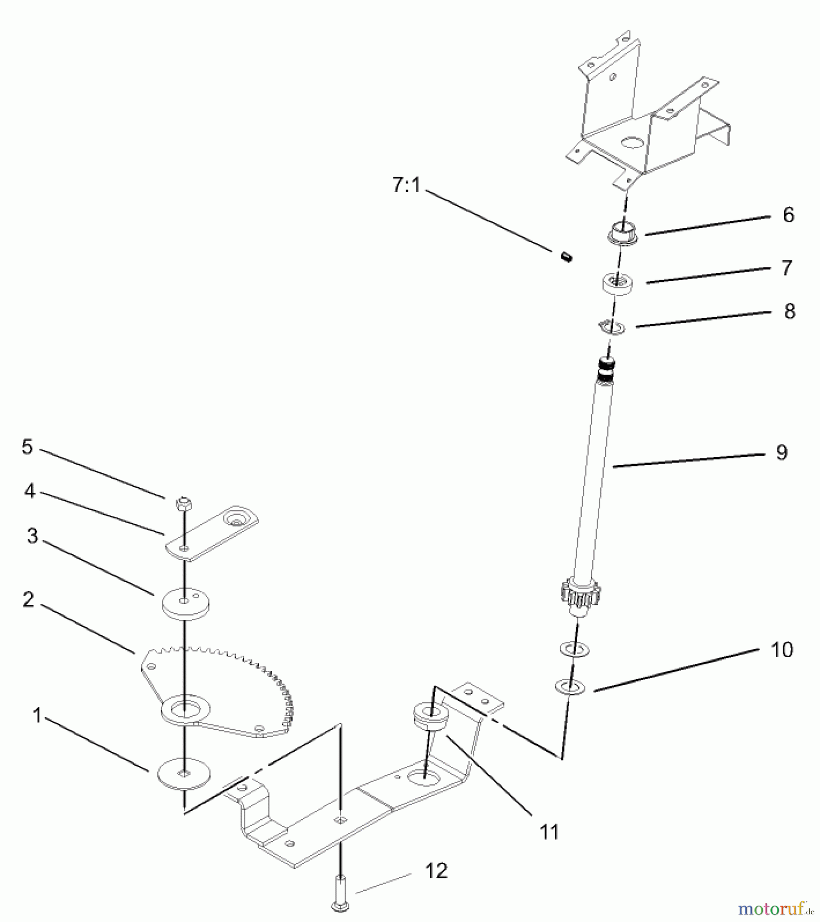 Toro Neu Mowers, Lawn & Garden Tractor Seite 1 72200 (416XT) - Toro 416XT Garden Tractor, 2003 (230000001-230999999) LOWER STEERING WHEEL AND TILT ASSEMBLY