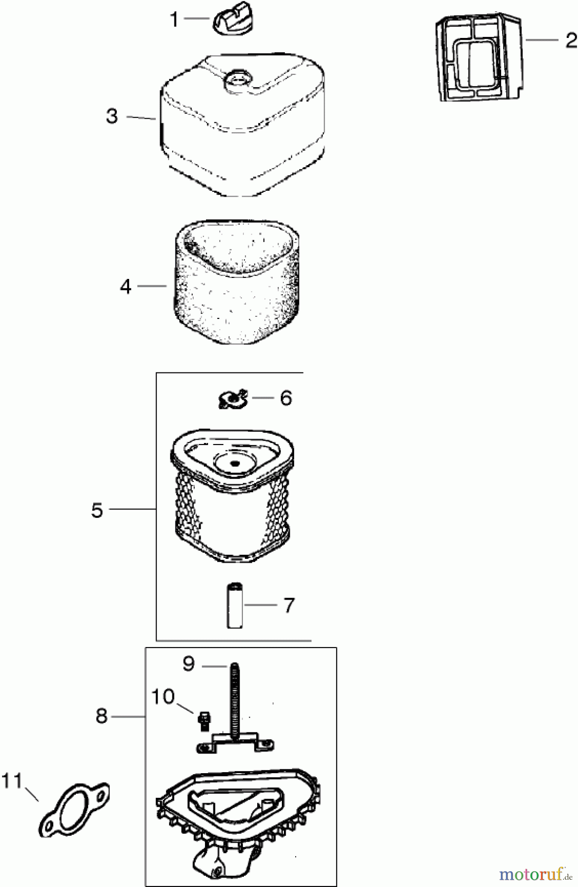Toro Neu Mowers, Lawn & Garden Tractor Seite 1 72200 (416XT) - Toro 416XT Garden Tractor, 2004 (240000001-240999999) AIR INTAKE/FILTRATION ASSEMBLY KOHLER CV460S-26518