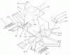 Toro 72201 (417XT) - 417XT Garden Tractor, 2003 (230000001-230999999) Ersatzteile FENDER AND FOOTREST ASSEMBLY
