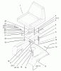 Toro 72201 (417XT) - 417XT Garden Tractor, 2003 (230000001-230999999) Ersatzteile SEAT ASSEMBLY