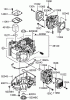 Toro 72201 (420) - 420 Garden Tractor, 2005 (250000001-250999999) Ersatzteile CYLINDER AND CRANKCASE ASSEMBLY KAWASAKI FH541V-DS04