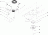 Toro 72201 (420) - 420 Garden Tractor, 2005 (250000001-250999999) Ersatzteile ENGINE, MUFFLER AND PTO ASSEMBLY