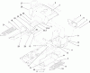 Toro 72201 (420) - 420 Garden Tractor, 2005 (250000001-250999999) Ersatzteile FENDER AND FOOTREST ASSEMBLY