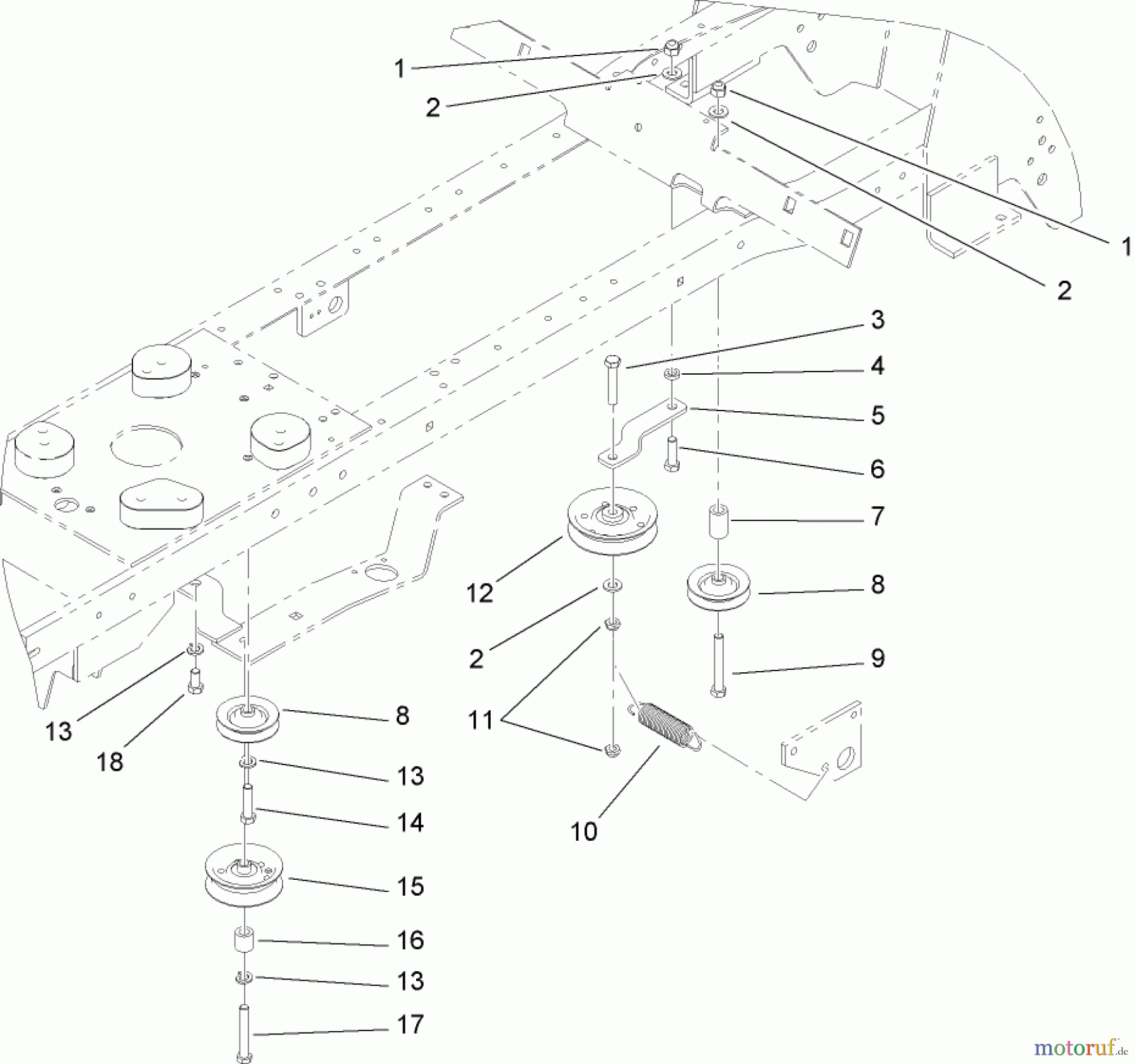 Toro Neu Mowers, Lawn & Garden Tractor Seite 1 72201 (420) - Toro 420 Garden Tractor, 2005 (250000001-250999999) HYDRO DRIVE ASSEMBLY