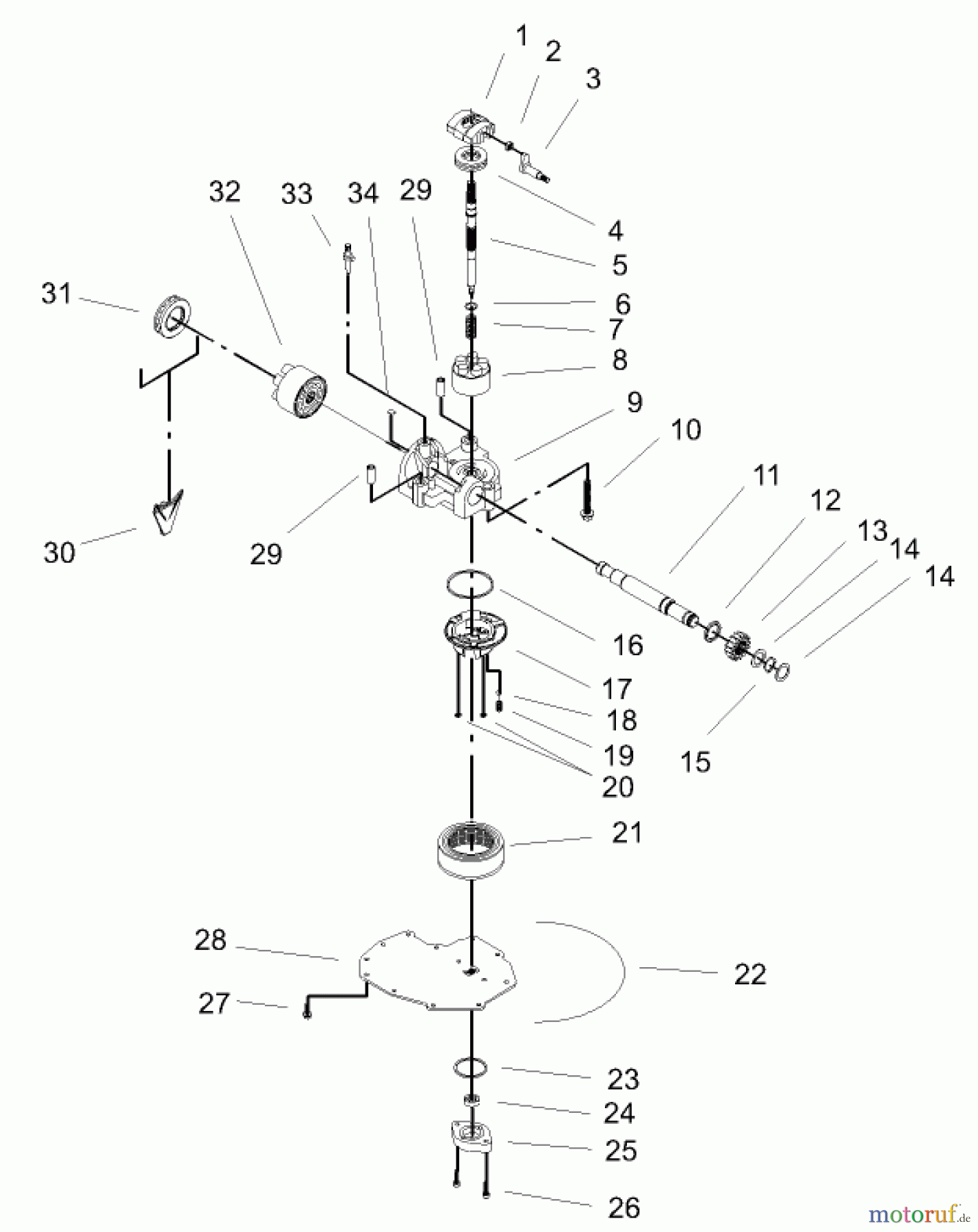  Toro Neu Mowers, Lawn & Garden Tractor Seite 1 72202 (419XT) - Toro 419XT Garden Tractor, 2003 (230000001-230999999) CYLINDER BLOCK ASSEMBLY