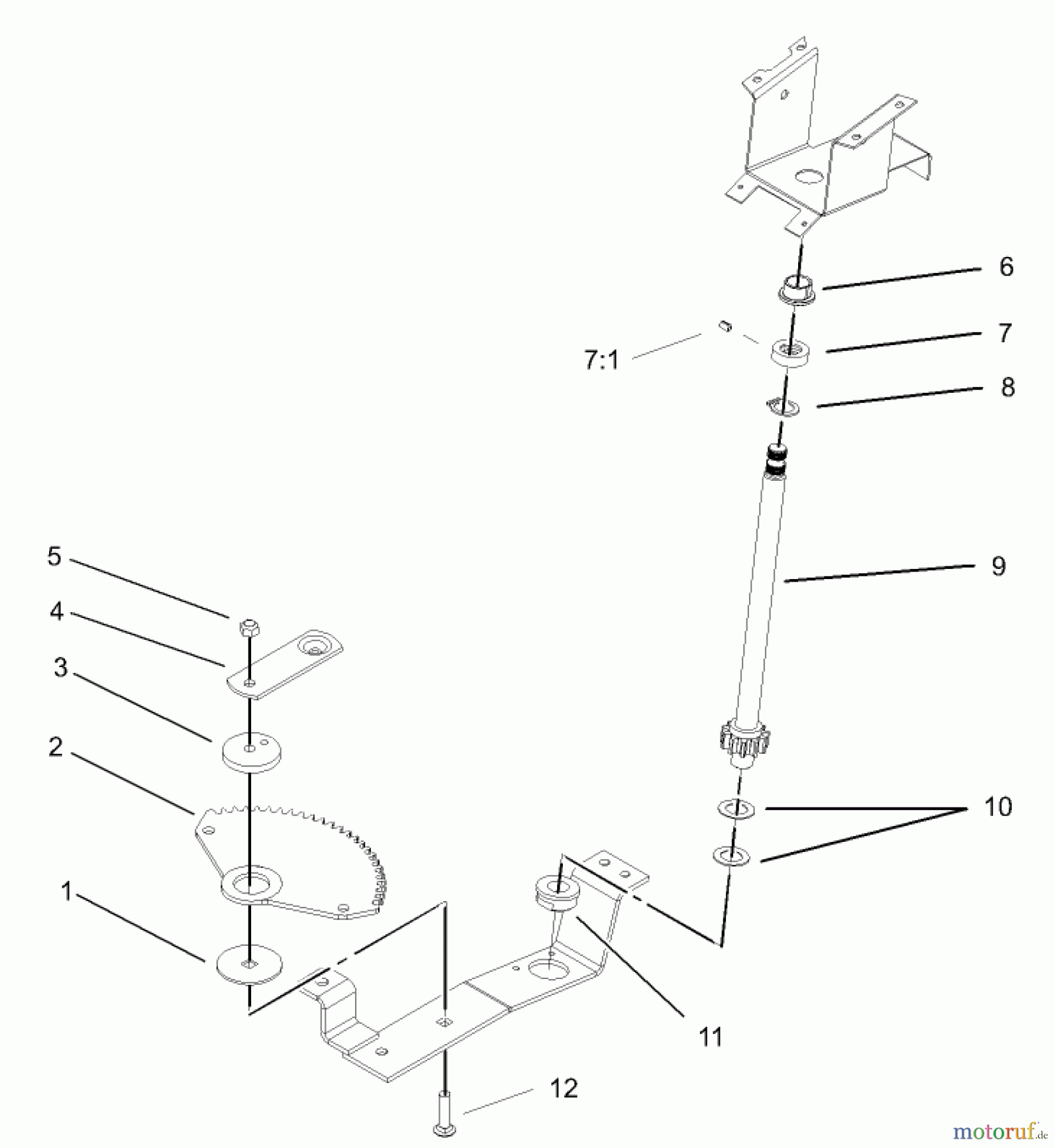 Toro Neu Mowers, Lawn & Garden Tractor Seite 1 72202 (419XT) - Toro 419XT Garden Tractor, 2003 (230000001-230999999) LOWER STEERING WHEEL AND TILT ASSEMBLY
