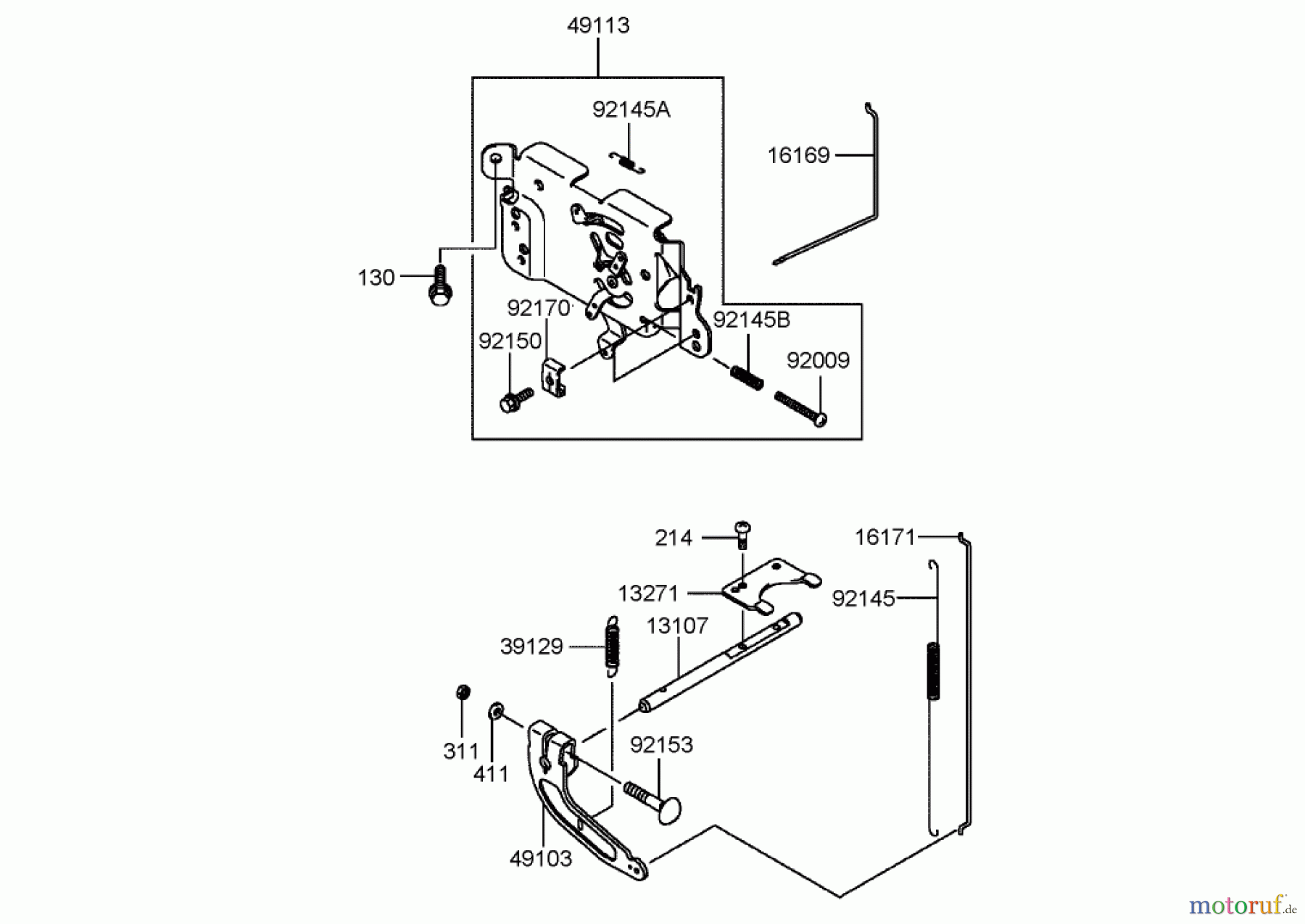 Toro Neu Mowers, Lawn & Garden Tractor Seite 1 72202 (419XT) - Toro 419XT Garden Tractor, 2004 (240000001-240999999) CONTROL EQUIPMENT ASSEMBLY KAWASAKIL FH580V-BS06