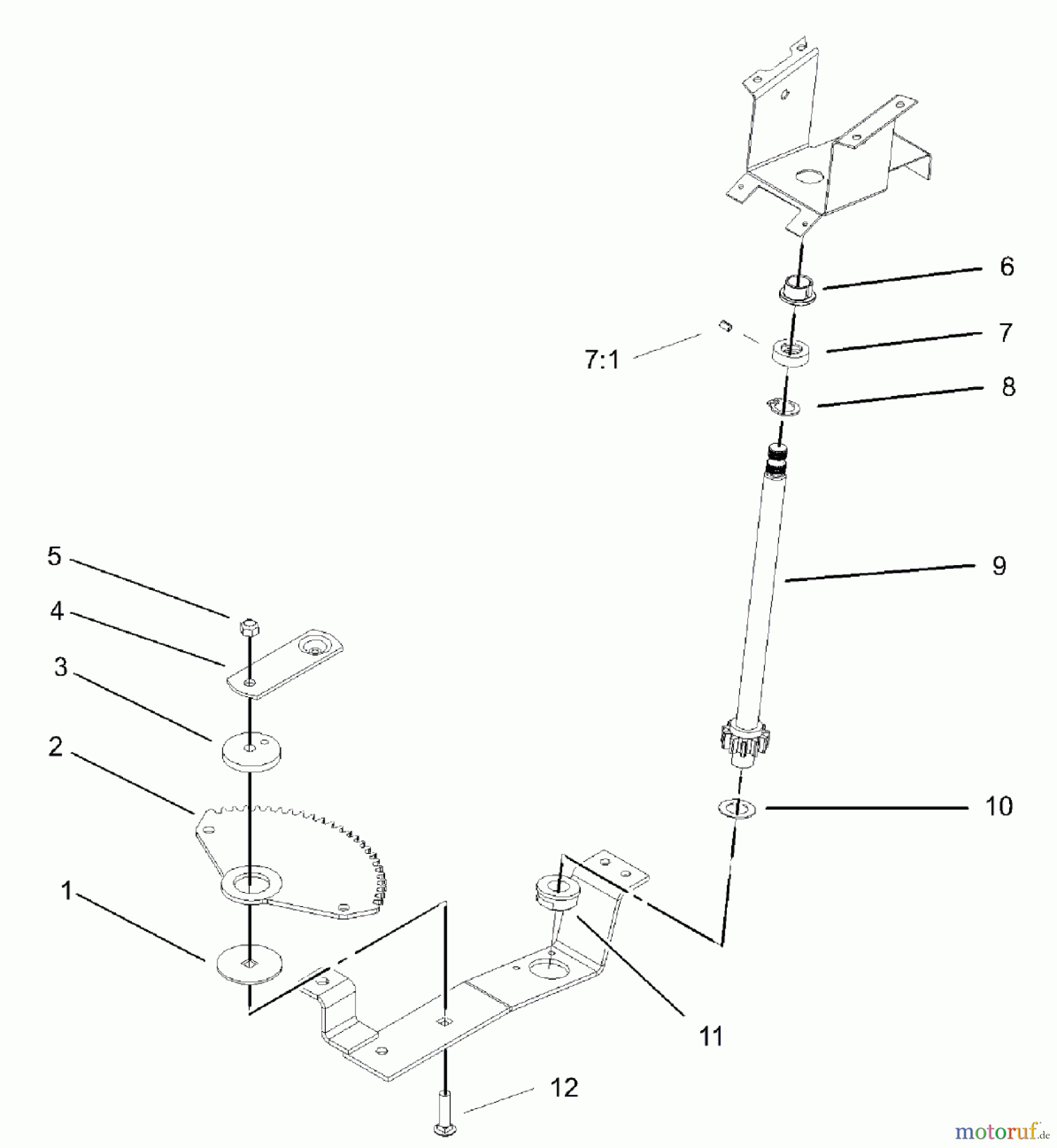 Toro Neu Mowers, Lawn & Garden Tractor Seite 1 72202 (419XT) - Toro 419XT Garden Tractor, 2004 (240000001-240999999) LOWER STEERING WHEEL AND TILT ASSEMBLY