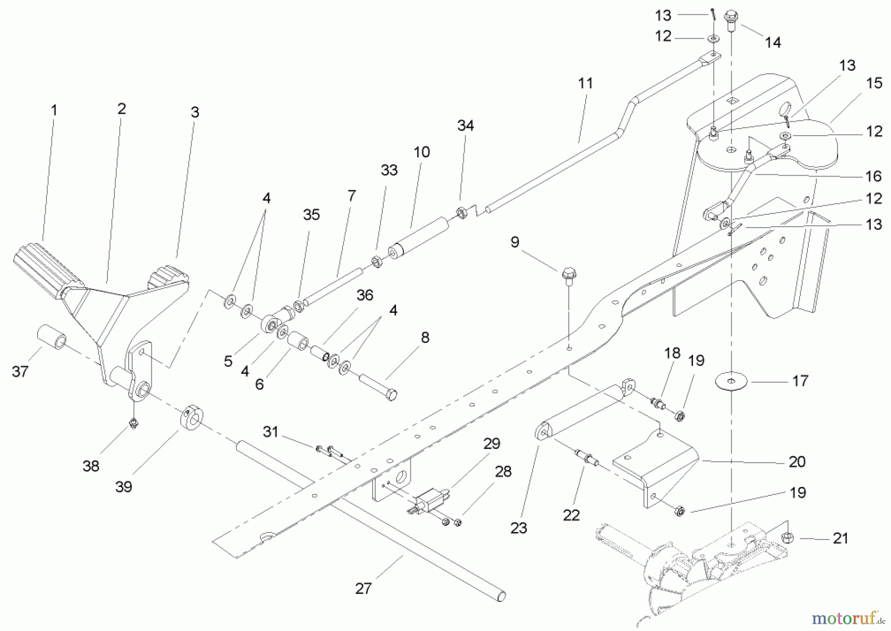 Toro Neu Mowers, Lawn & Garden Tractor Seite 1 72212 (430) - Toro 430 Garden Tractor, 2006 (260000001-260999999) HYDRO CONTROL ASSEMBLY