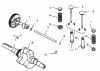 Toro 73320 (310-8) - 310-8 Garden Tractor, 1993 (3900001-3999999) Ersatzteile CAMSHAFT, CRANKSHAFT AND VALVES