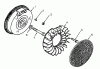 Toro 73320 (310-8) - 310-8 Garden Tractor, 1993 (3900001-3999999) Ersatzteile FLYWHEEL