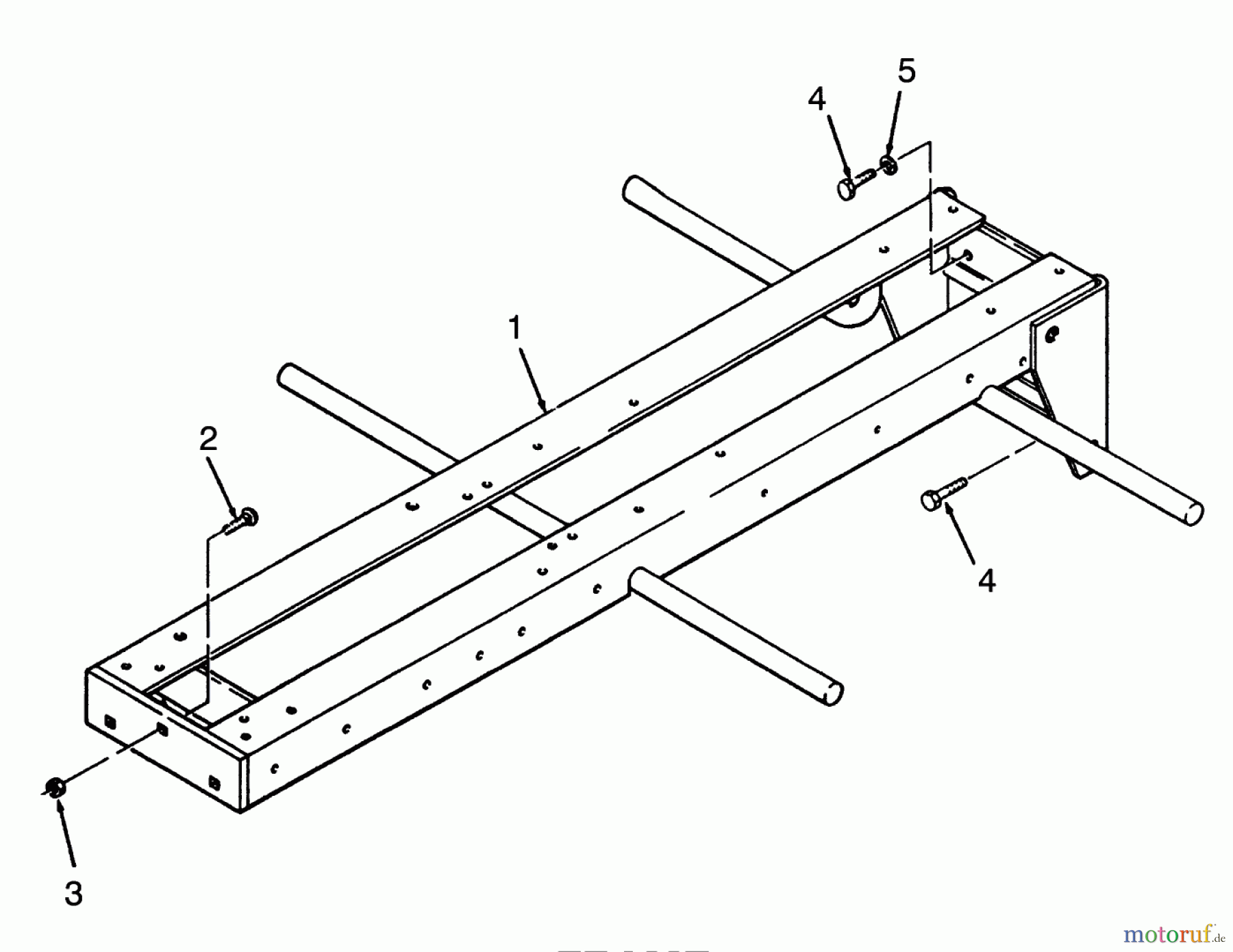 Toro Neu Mowers, Lawn & Garden Tractor Seite 1 73320 (310-8) - Toro 310-8 Garden Tractor, 1993 (3900001-3999999) FRAME